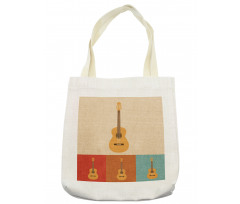 Acoustic Guitars Retro Tote Bag