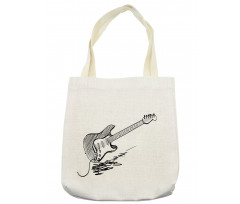 Rock Music Sketch Art Tote Bag