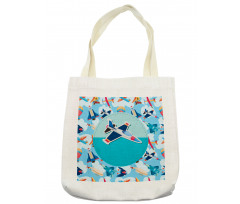 Airplane Composition Tote Bag