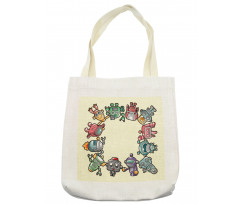 Friendly Robots Toys Tote Bag