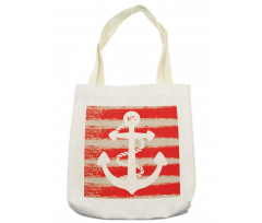 Rope Stripes Nautical Tote Bag