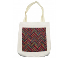 Herringbone Lines Tote Bag