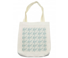 Grunge Feathers Tote Bag