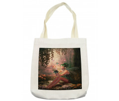 Girl Wings Butterflies Tote Bag