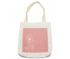 Sketch Style Flowers Tote Bag