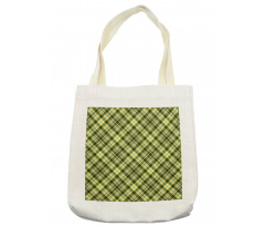 Diagonal Tartan Tote Bag