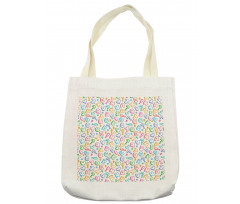 Colored Letters Tote Bag