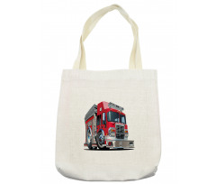Cartoon Style Firefighter Tote Bag