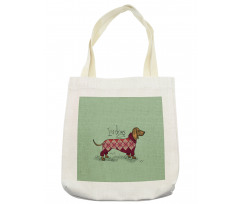 Animal in Clothes Tote Bag