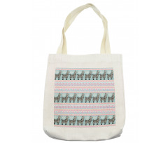 Patterned Alpaca Tote Bag