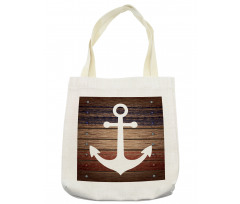 Boat Theme Anchor Motif Tote Bag