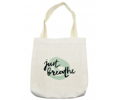 Modern Brush Words Tote Bag