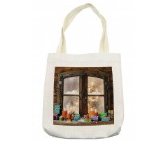 Snow Weather Rustic Style Tote Bag