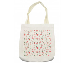 Grunge Fruit Pattern Tote Bag