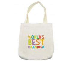 Cartoon Style Lettering Tote Bag