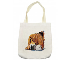 Sleeping Puppy Tote Bag