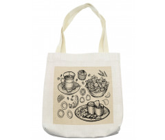 Nachos Croissant Tea Tote Bag