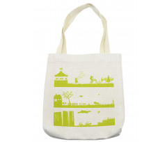 Landscape Pattern Tote Bag