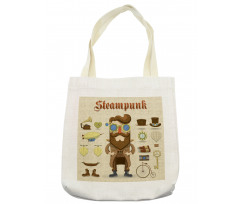 Hipster Gentleman Tote Bag