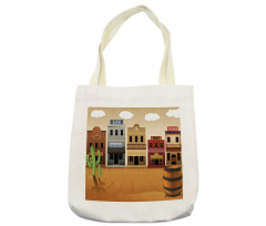 Wild West Village Town Tote Bag