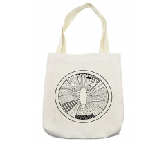 Round Tattoo Art Tote Bag