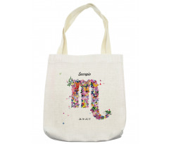 Floral Butterfly Tote Bag