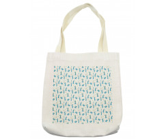 Cartoon Bunny and Carrot Tote Bag