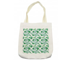 Watercolor Leafage Tote Bag