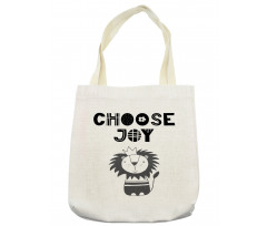 King of the Jungle Words Tote Bag