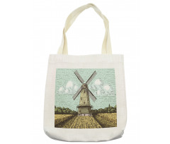 Windmill and Farmland Tote Bag