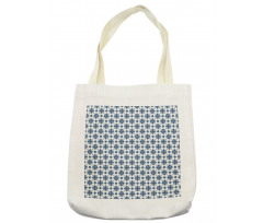 Rhombuses and Flowers Tote Bag