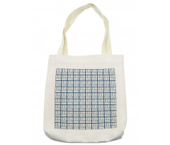 Hand Drawn Delft Stripes Tote Bag