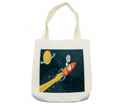 Boy on a Rocket Adventure Tote Bag