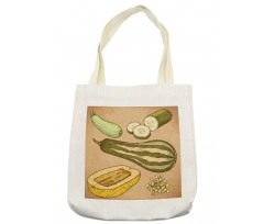 Zucchini Slices Tote Bag