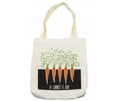 Growing Carrots Tote Bag