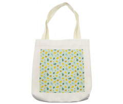 Scribbled Lemon Design Tote Bag