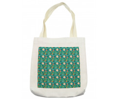 Smiling Funny Bees Doodle Tote Bag