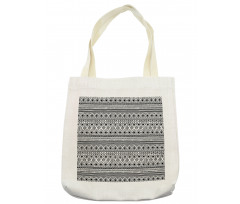 Monochrome Rhombuses Tote Bag