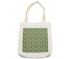 Vivid Color Hibiscus Tote Bag