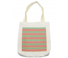 Stripy Vivid Waves Tote Bag