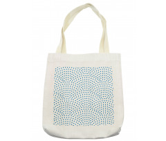 Blue Rain Water Drop Tote Bag