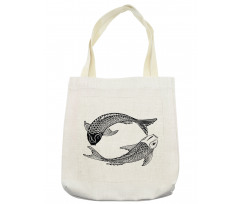 Japanese Carps Love Tote Bag