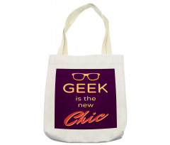 Typography Hipster Words Tote Bag