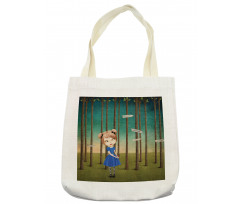 Lost Girl in the Forest Tote Bag