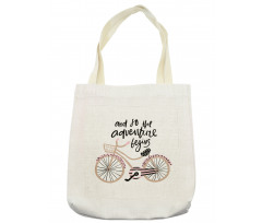 Bicyclend Words Tote Bag