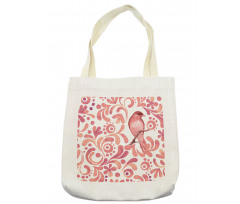 Salmon Colored Pattern Tote Bag