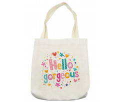 Girl Theme Words Tote Bag