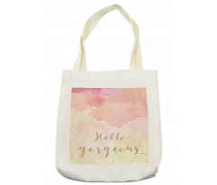 Pink Watercolor Tote Bag