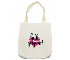 Pink Lipstick Tote Bag