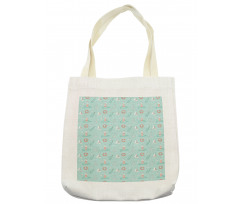 Dashed Trace Font Tote Bag